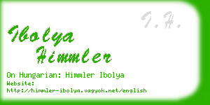 ibolya himmler business card